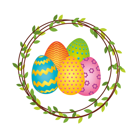 easter egg paint icon vector illustration designのイラスト素材