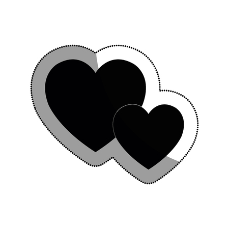 love card with heart vector illustration designのイラスト素材