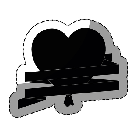 hearts balloons air icon vector illustration designのイラスト素材