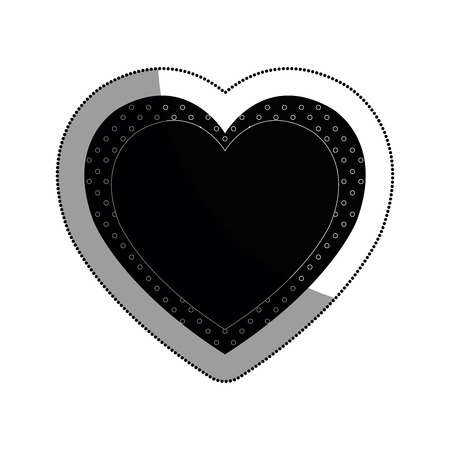 love card with heart vector illustration designのイラスト素材