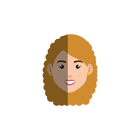 young woman avatar character vector illustration designのイラスト素材