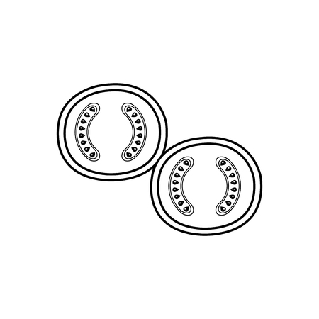 fresh tomato isolated icon vector illustration designのイラスト素材