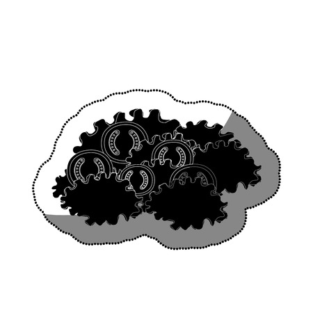 letuce and tomato salad vector illustration designのイラスト素材