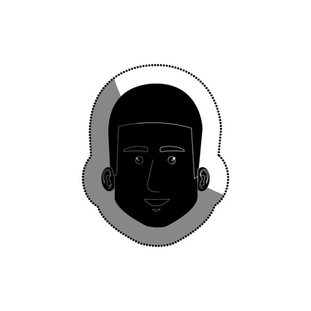 young man avatar character vector illustration designのイラスト素材