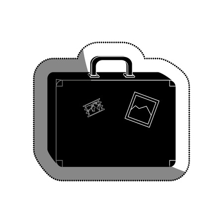 Travel suitcase isolated icon vector illustration designのイラスト素材
