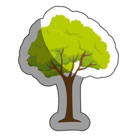 tree plant isolated icon vector illustration designのイラスト素材