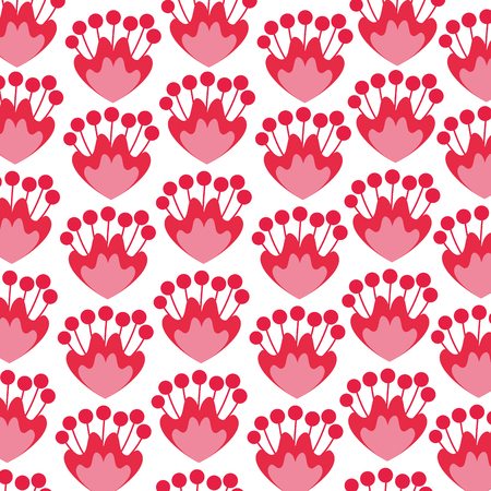 floral pattern background decoration card vector illustration designのイラスト素材