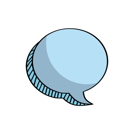 speech bubble icon over white background. colorful design. vector illustrationのイラスト素材
