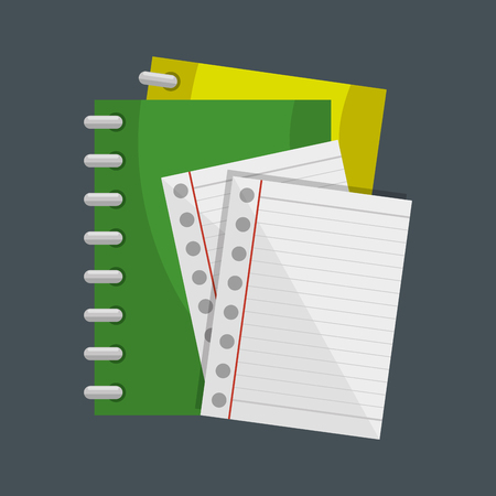 notebook school supply icon vector illustration designのイラスト素材