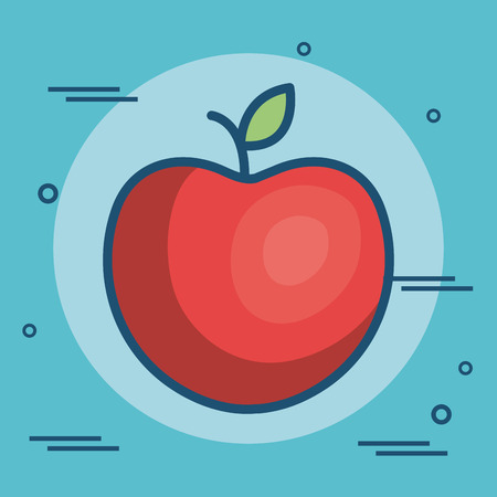 apple fruit isolated icon vector illustration designのイラスト素材