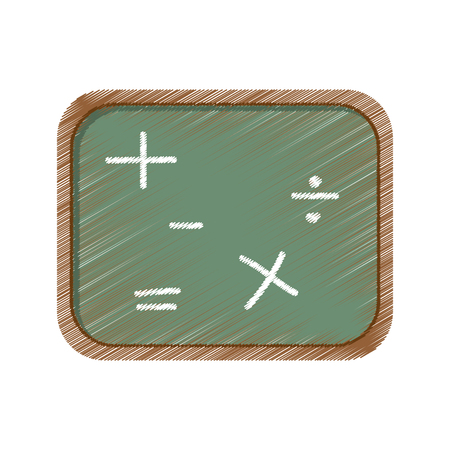 chalkboard school isolated icon vector illustration designのイラスト素材