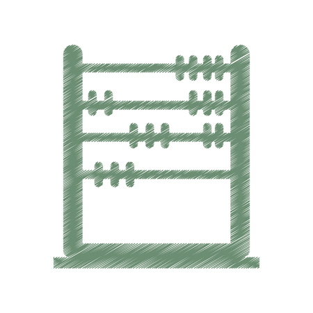 abacus education isolated icon vector illustration designのイラスト素材