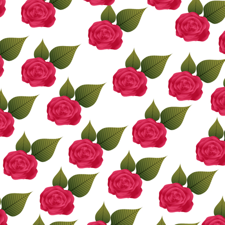 cute flowers pattern background vector illustration designのイラスト素材