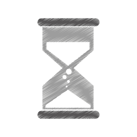 sandglass time isolated icon vector illustration designのイラスト素材