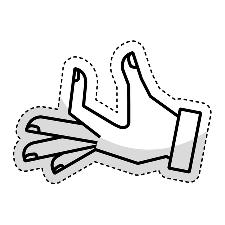 hand human taking isolated icon vector illustration designのイラスト素材