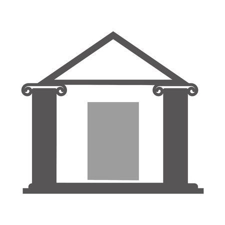 bank building isolated icon vector illustration designのイラスト素材