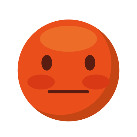comic face emoticon isolated icon vector illustration designのイラスト素材