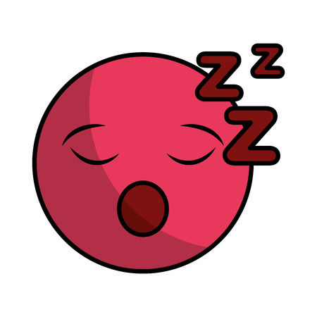comic face emoticon isolated icon vector illustration designのイラスト素材