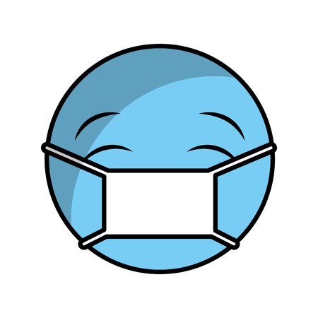 comic face emoticon isolated icon vector illustration designのイラスト素材
