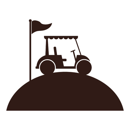 golf car isolated icon vector illustration designのイラスト素材