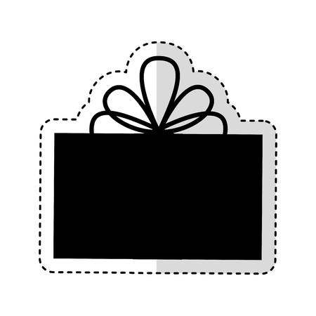 giftbox present isolated icon vector illustration designのイラスト素材