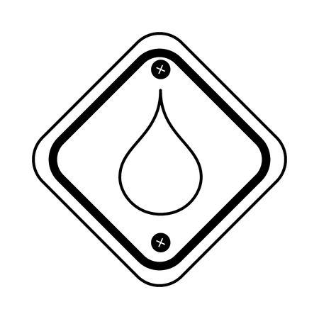 diamond caution sign icon vector illustration designのイラスト素材