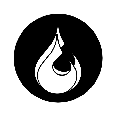 fire flame isolated icon vector illustration designのイラスト素材