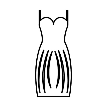 elegant female dress icon vector illustration designのイラスト素材