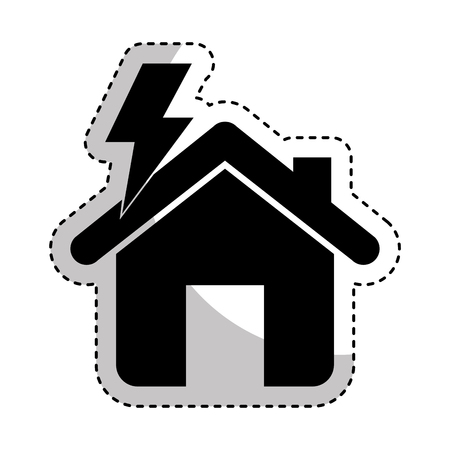 house insurance isolated icon vector illustration designのイラスト素材