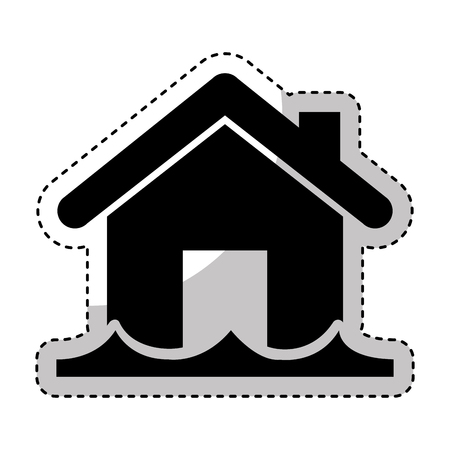 house insurance isolated icon vector illustration designのイラスト素材