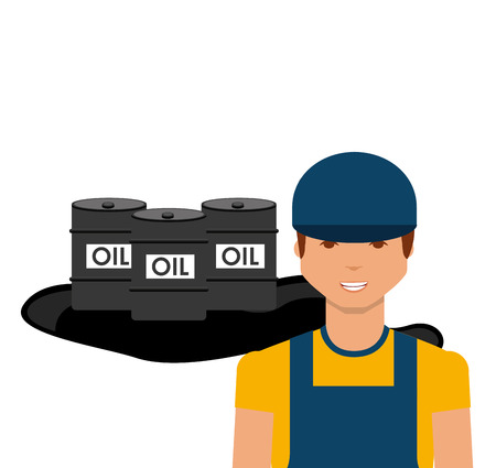 oil industry business icons vector illustration designのイラスト素材