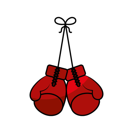 boxing gloves isolated icon vector illustration designのイラスト素材