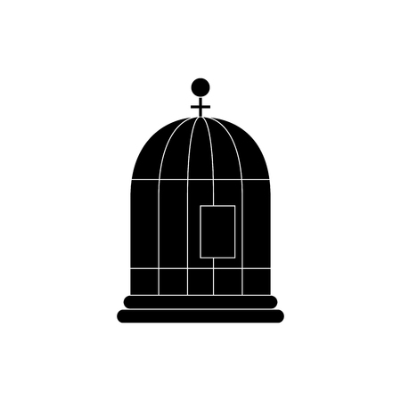 bird cage isolated icon vector illustration designのイラスト素材