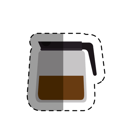 coffee teapot isolated icon vector illustration designのイラスト素材