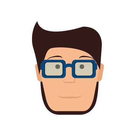 young man avatar character vector illustration designのイラスト素材