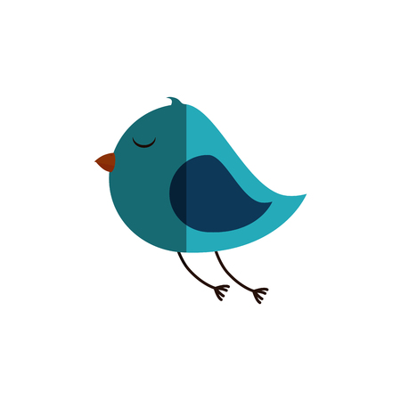 cute bird isolated icon vector illustration designのイラスト素材