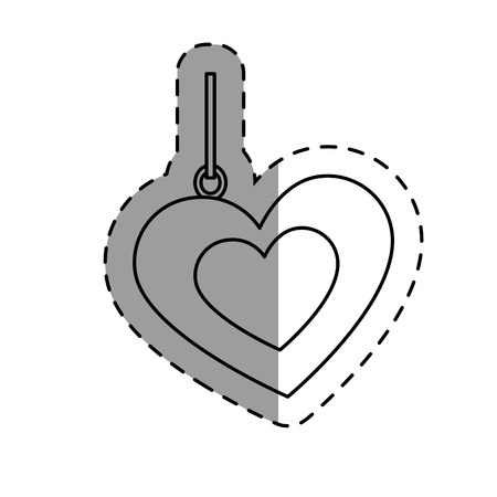 love card with hearts vector illustration designのイラスト素材