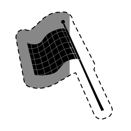 sport flag isolated icon vector illustration designのイラスト素材