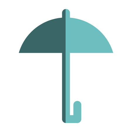 umbrella silhouette isolated icon vector illustration designのイラスト素材