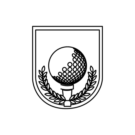golf sport ball isolated icon vector illustration designのイラスト素材