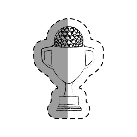 trophy golf isolated icon vector illustration designのイラスト素材