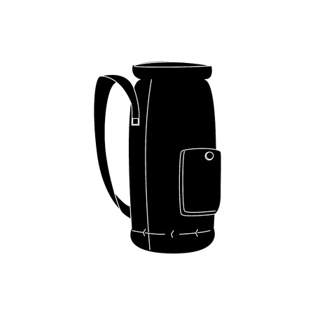 golf clubs bag isolated icon vector illustration designのイラスト素材