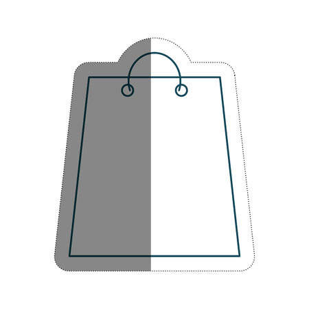 shopping bag icon over white background. vector illustrationのイラスト素材
