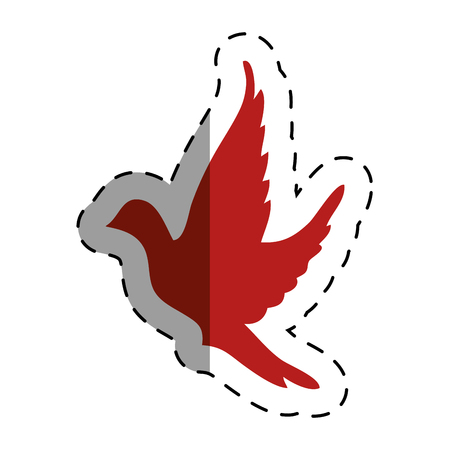 cute dove isolated icon vector illustration designのイラスト素材