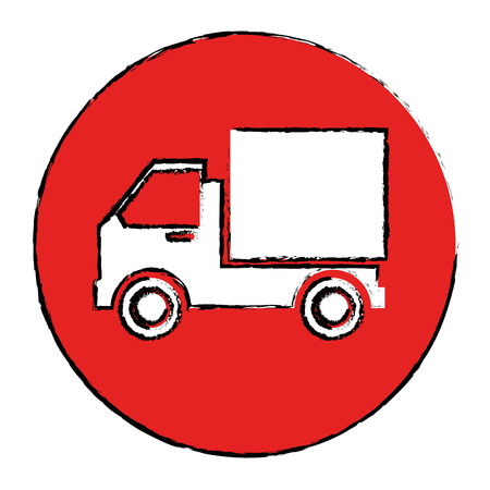 delivery truck isolated icon vector illustration designのイラスト素材