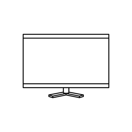 computer desktop with template icon vector illustration designのイラスト素材
