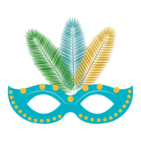 carnival mask isolated icon vector illustration designのイラスト素材