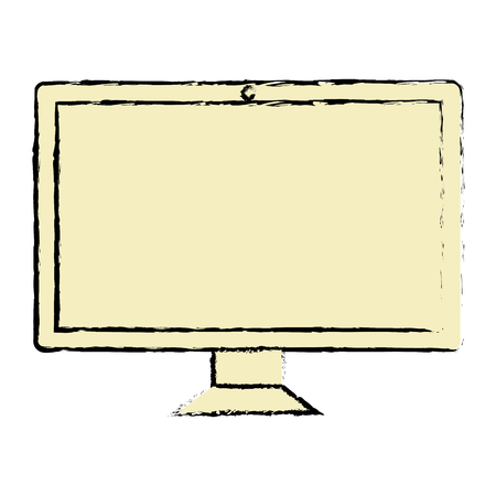 computer desktop with template icon vector illustration designのイラスト素材