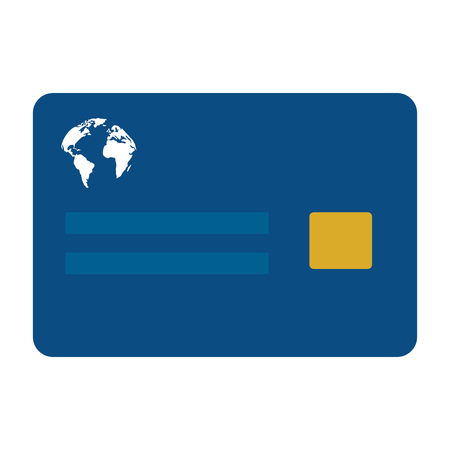 credit card isolated icon vector illustration designのイラスト素材