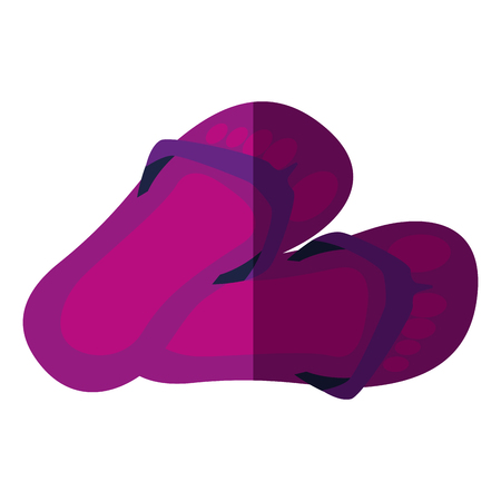 flip flops isolated icon vector illustration designのイラスト素材